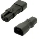 C14 to C15 Power Adapter - High-Temperature IEC Connector Converter