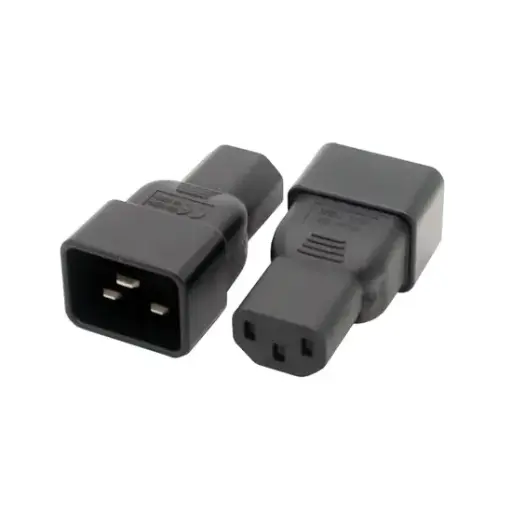 [C20-C13-adapter] C20 to C13 Power Adapter - High-Current IEC Connector Converter